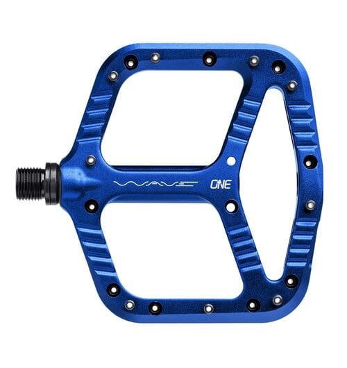 OneUp Flat Aluminium Wave Pedals Dark Blue