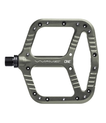 OneUp Flat Aluminium Wave Pedals Grey