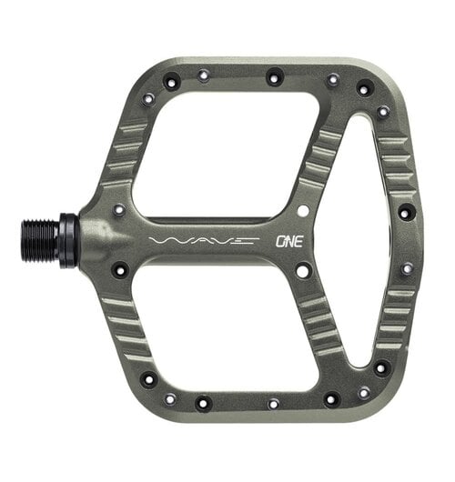 OneUp Flat Aluminium Wave Pedals Grey