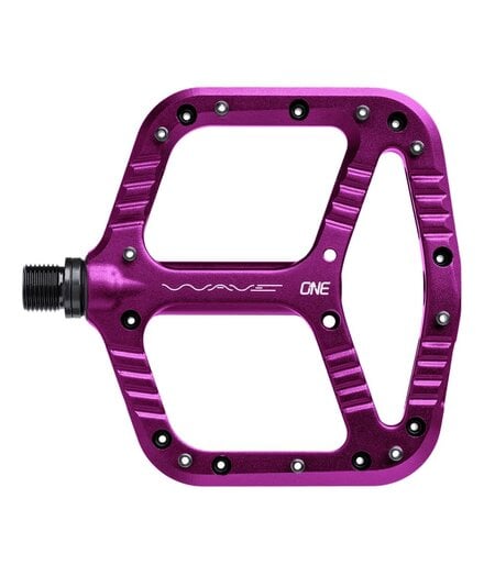 OneUp Flat Aluminium Wave Pedals Purple