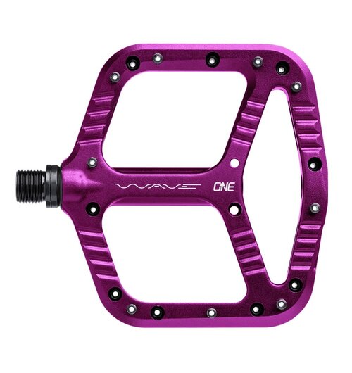 OneUp Flat Aluminium Wave Pedals Purple