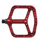 OneUp Flat Aluminium Wave Pedals Red