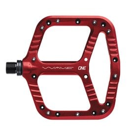 OneUp Flat Aluminium Wave Pedals Red