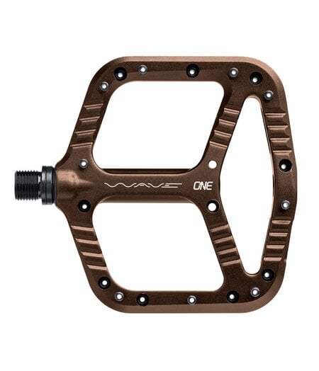 OneUp Flat Aluminium Wave Pedals Bronze