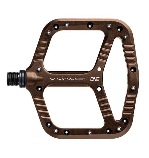 OneUp Flat Aluminium Wave Pedals Bronze