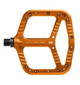 OneUp Flat Aluminium Wave Pedals Orange