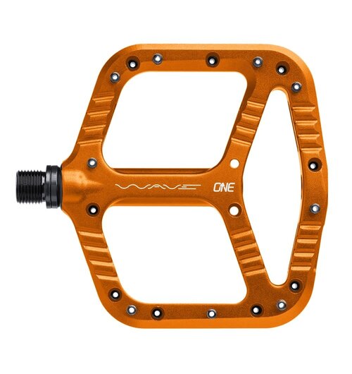 OneUp Flat Aluminium Wave Pedals Orange