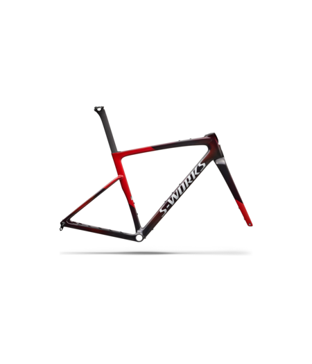 Specialized S-Works Crux 5 Frameset - FACT 12r Carbon Cayenne Metallic/Red Tint/White Silver Metallic