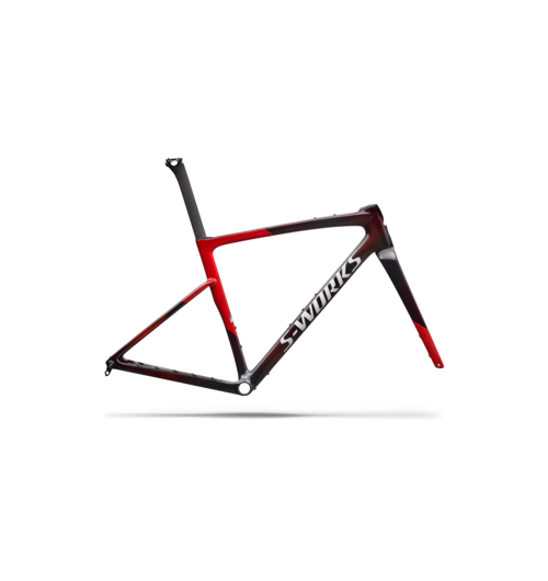 Specialized S-Works Crux 5 Frameset - FACT 12r Carbon Cayenne Metallic/Red Tint/White Silver Metallic