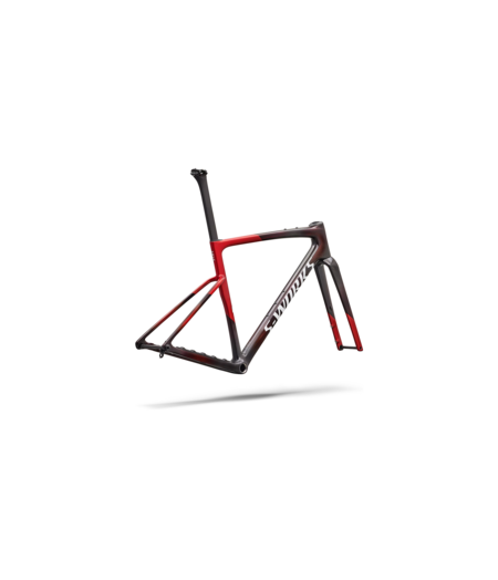Specialized S-Works Crux 5 Frameset - FACT 12r Carbon Cayenne Metallic/Red Tint/White Silver Metallic