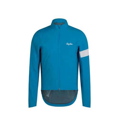 Rapha Men's Core Rain Jacket Teal Blue / White