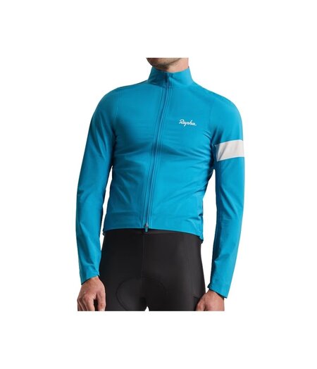 Rapha Men's Core Rain Jacket Teal Blue / White