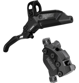 SRAM Disc Brake Maven Silver - Aluminium Lever, Stainless Hardware, Reach/Contact Adj, SwingLink, Black B1 (Includes MMX Clamp, Bracket) (Rotor Sold Separately)