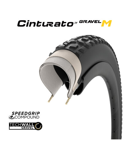 Pirelli Cinturato Gravel Performance M (Mixed Terrain) TLR Tyre Black