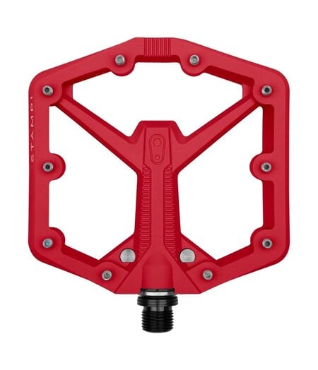 Crankbrothers Stamp 1 Gen 2 - Large Flat MTB Pedal Red
