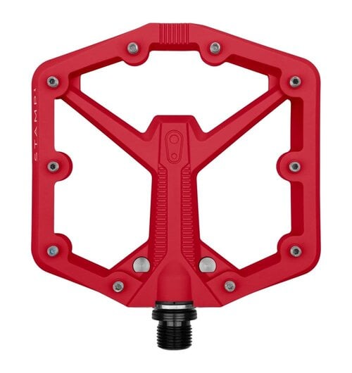 Crankbrothers Stamp 1 Gen 2 - Large Flat MTB Pedal Red