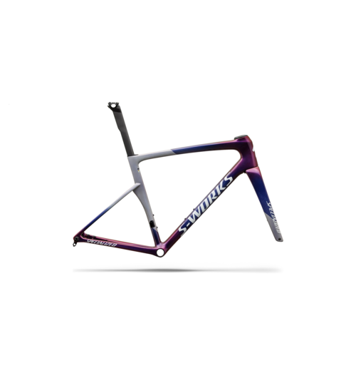 Specialized S-Works Tarmac SL9 Frameset Gloss Dove Grey / Red to Blue Pearl / White Silver Metallic