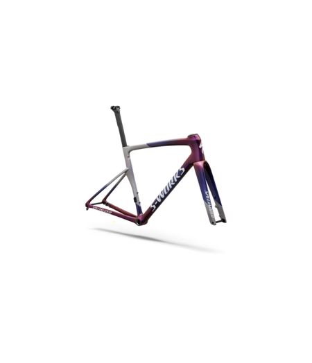 Specialized S-Works Tarmac SL9 Frameset Gloss Dove Grey / Red to Blue Pearl / White Silver Metallic