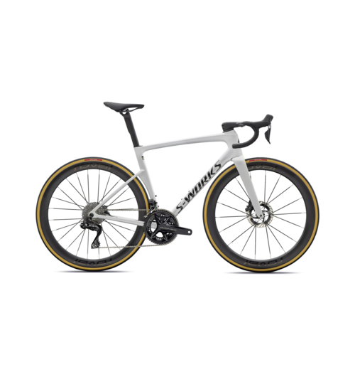 Specialized S-Works Tarmac SL9 - Shimano Dura-Ace Di2 Gloss White Silver Metallic / Obsidian Metallic