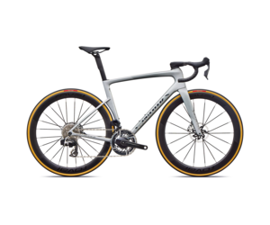 S-Works Tarmac SL9 - SRAM RED AXS Satin Silver Dust / Gloss Chrome