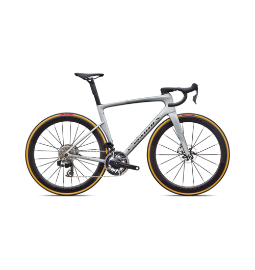 Specialized S-Works Tarmac SL9 - SRAM RED AXS Satin Silver Dust / Gloss Chrome