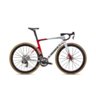 Specialized S-Works Tarmac SL9 - SRAM RED AXS Gloss White Silver Metallic / Gloss Ruby Metallic / Obsidian Metallic