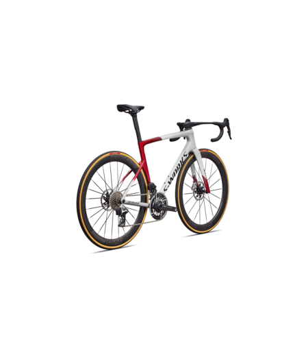 Specialized S-Works Tarmac SL9 - SRAM RED AXS Gloss White Silver Metallic / Gloss Ruby Metallic / Obsidian Metallic