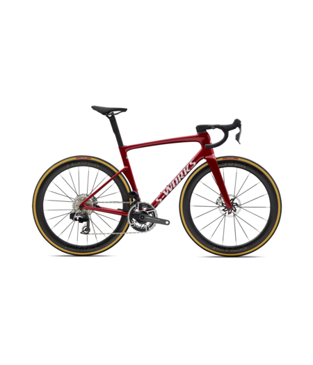 Specialized S-Works Tarmac SL9 - SRAM RED AXS Gloss Ruby Metallic / White Silver Metallic