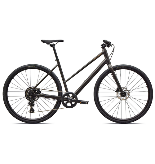 Specialized Sirrus X 2.0 Step-Through Gloss Metallic Obsidian / Burnt Gold Metallic Frost Reflective