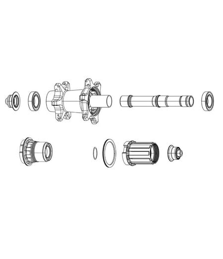 Zipp Axle End Cap Set Front ZIPP 76 DISC 12X100