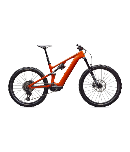 Specialized Turbo Levo 4 Comp - Gloss Orange Tint Over Silver Dust / Dark Navy