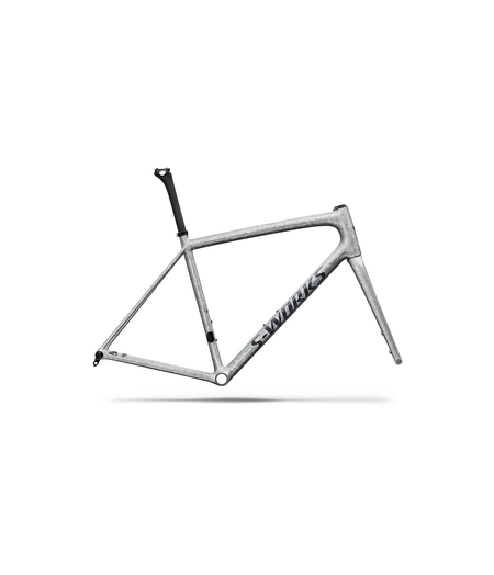Specialized S-Works Aethos 2 Frameset FACT 12r Carbon - Gloss Silver Blurred Impasto / Black Pearl