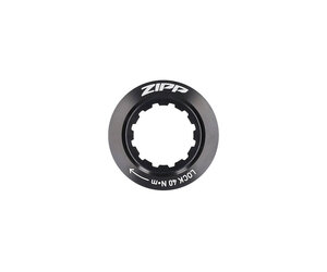 Disc Lock Ring - CenterLock w/Internal Serration, Zipp Logo Black
