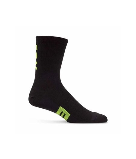 FOX Racing Apparel Flexair Merino 6" Sock Black/Yellow