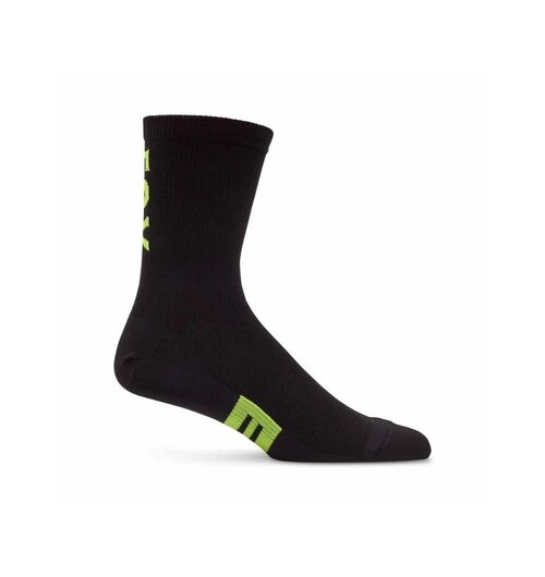 FOX Racing Apparel Flexair Merino 6" Sock Black/Yellow