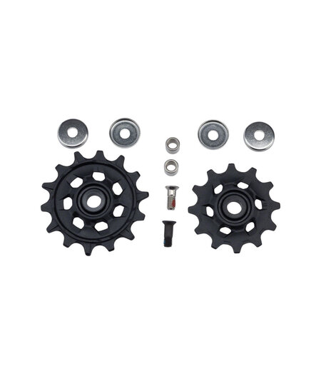 SRAM Rear Derailleur X-Sync Pulley Kit NX / SX Eagle (includes 12T Upper and 14T Lower Pulley with Bushings, 13mm and 14mm Pulley Bolts)