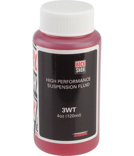 RockShox Suspension Oil 3 Weight (3wt) 120ml Bottle - Rear Shock Damper/Charger Damper