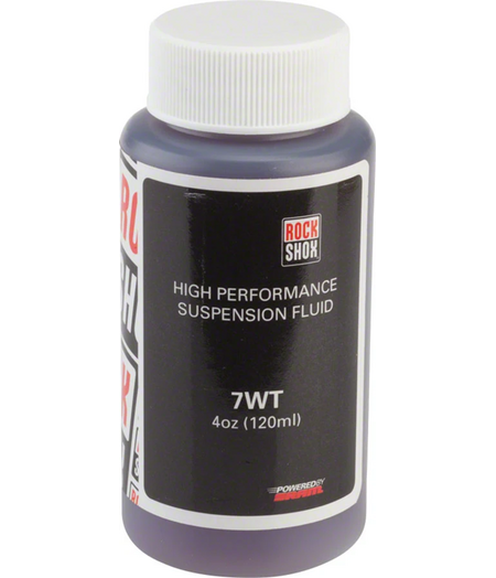 RockShox Suspension Oil 7 Weight (7wt) 120ml Bottle - Rear Shock Damper