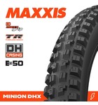 Maxxis Minion DHX - 27.5 x 2.50 3CG MaxxGrip DH TR (New DH) Folding 120x2TPI E-50
