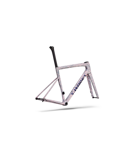 Specialized S-Works Tarmac SL8 Frameset - Gloss Dolomite Metallic / Directional Brush / Blue Majesty Metallic