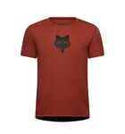 FOX Racing Apparel Youth Ranger Short Sleeve Jersey Fox Head Amber Scarlet