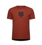 FOX Racing Apparel Youth Ranger Short Sleeve Jersey Fox Head Amber Scarlet