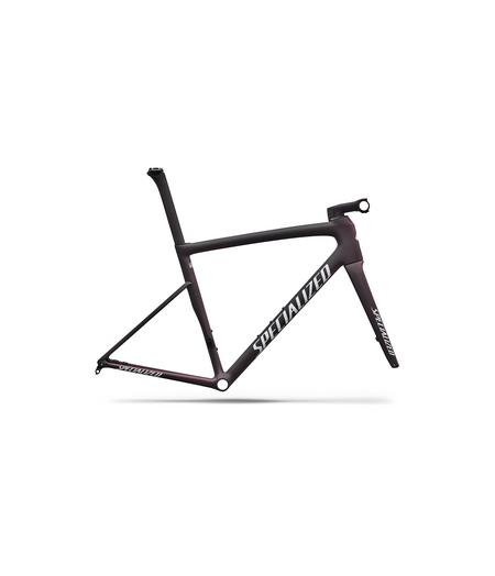 Specialized Tarmac SL8 Frameset Satin Carbon / 100% Cqv Reflex Super Red Pearl Front Edge Fade / Metallic White Silver