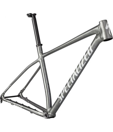 Specialized Chisel Hardtail Frameset Satin Brushed Smoke Liquid Metal / Gloss Metallic White Silver, size Small only.!