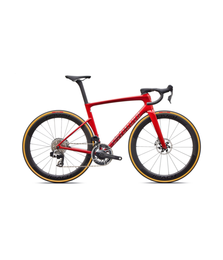 Specialized Tarmac SL9 S-Level - SRAM RED AXS Gloss Cayenne Metallic / 25% Red Tint Over Chrome