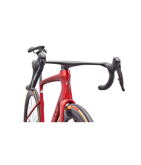 Specialized Tarmac SL9 S-Level - SRAM RED AXS Gloss Cayenne Metallic / 25% Red Tint Over Chrome