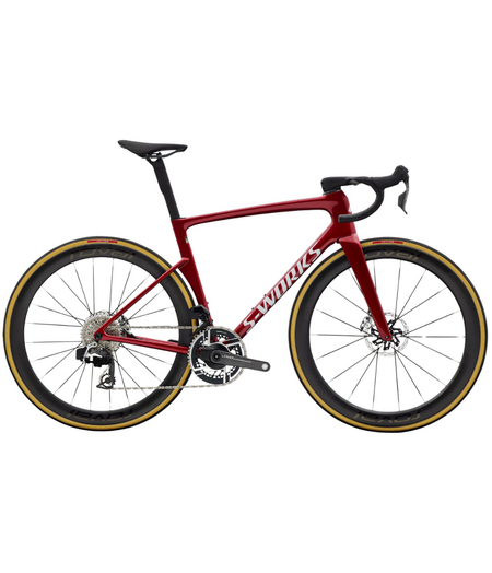 Specialized S-Works Tarmac SL9 - SRAM RED AXS Gloss Ruby Metallic / White Silver Metallic