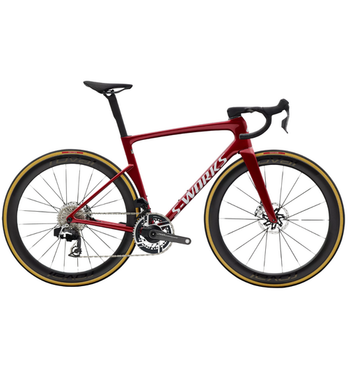 Specialized S-Works Tarmac SL9 - SRAM RED AXS Gloss Ruby Metallic / White Silver Metallic