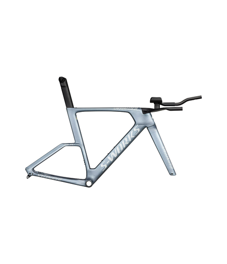 Specialized S-Works Shiv TT Disc Module Gloss Glacial Metallic / Red to Gold Pearl Edge Fade / Metallic White Silver