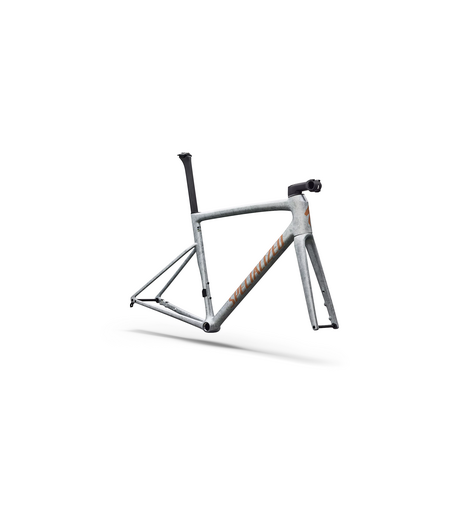 Specialized Tarmac SL8 Frameset Gloss Silver Dust / Shadow Silver Dry Impasto / Photon Orange Tint Over Silver Dust